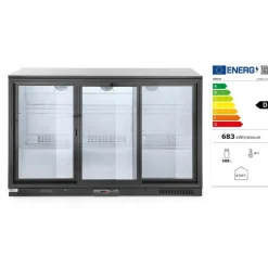 Arktic Backbar koelkast met drie schuifdeuren