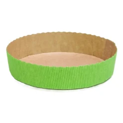 Bakvorm Karton Rond Ø15,5x3,5cm Groen (per stuk)
