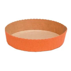 Bakvorm Karton Rond Ø15,5x3,5cm Oranje (per stuk)