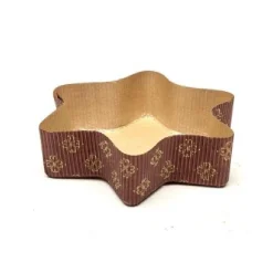 Bakvorm Karton Ster 12,8x8x3,5cm (per stuk)