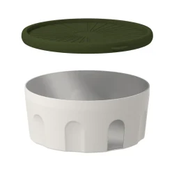 Biesse Bewaardoos Rond Luchtdicht Groen/Transparant 1L