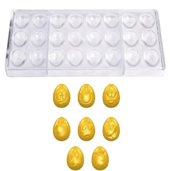 Bonbonvorm Chocolate World Smiley Eitjes (24x) 33x23x12mm