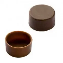 Bonbonvorm Chocolate World Ronde Schelp (24x) 28x13 mm