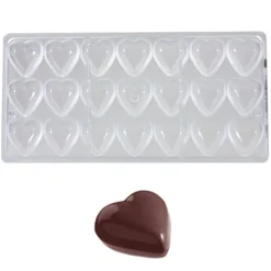 Bonbonvorm Chocolate World Hart (21x) 33x33x11 mm