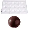 Bonbonvorm Chocolate World Halve Bol (15x) Ø38x19mm