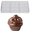 Bonbonvorm Chocolate World Cupcake (9) 32x18mm