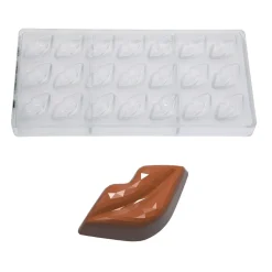 Bonbonvorm Chocolate World Lippen Facet (21x) 42x21x15mm