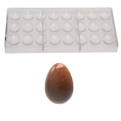 Bonbonvorm Chocolate World Eitje Kristal (24x) 33x23x11mm