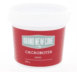 BrandNewCake Cacaoboter gekleurd Rood 200g