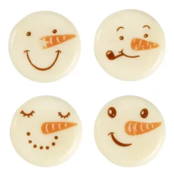 BrandNewCake Chocoladedecoratie Sneeuwpop Gezicht 96st