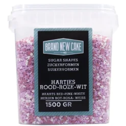 BrandNewCake Confetti Hartjes mix 1500gr.