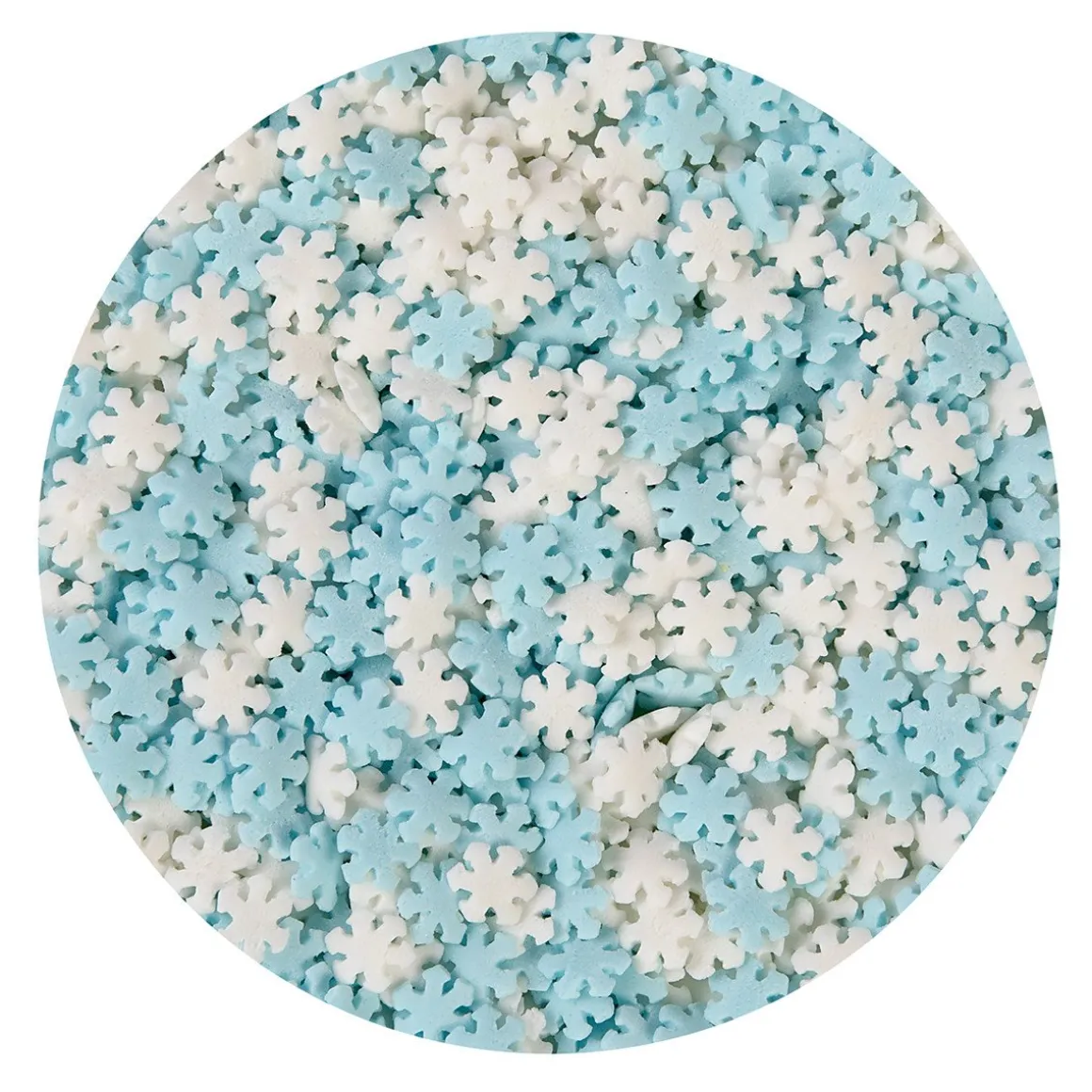 BrandNewCake Confetti Sneeuwvlokken Blauw/Wit 50gr.