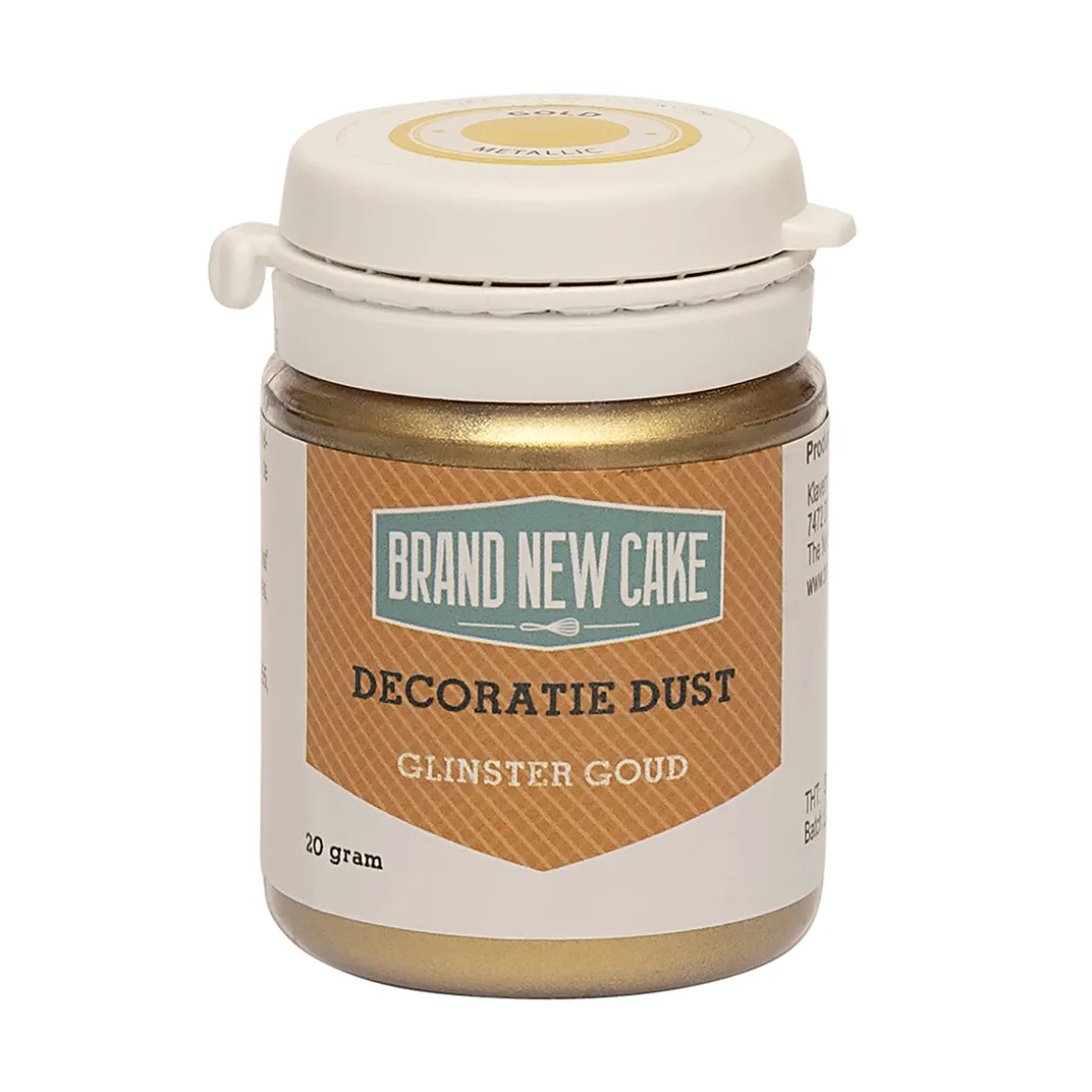 BrandNewCake Decoratie Dust Glinster Goud 20g