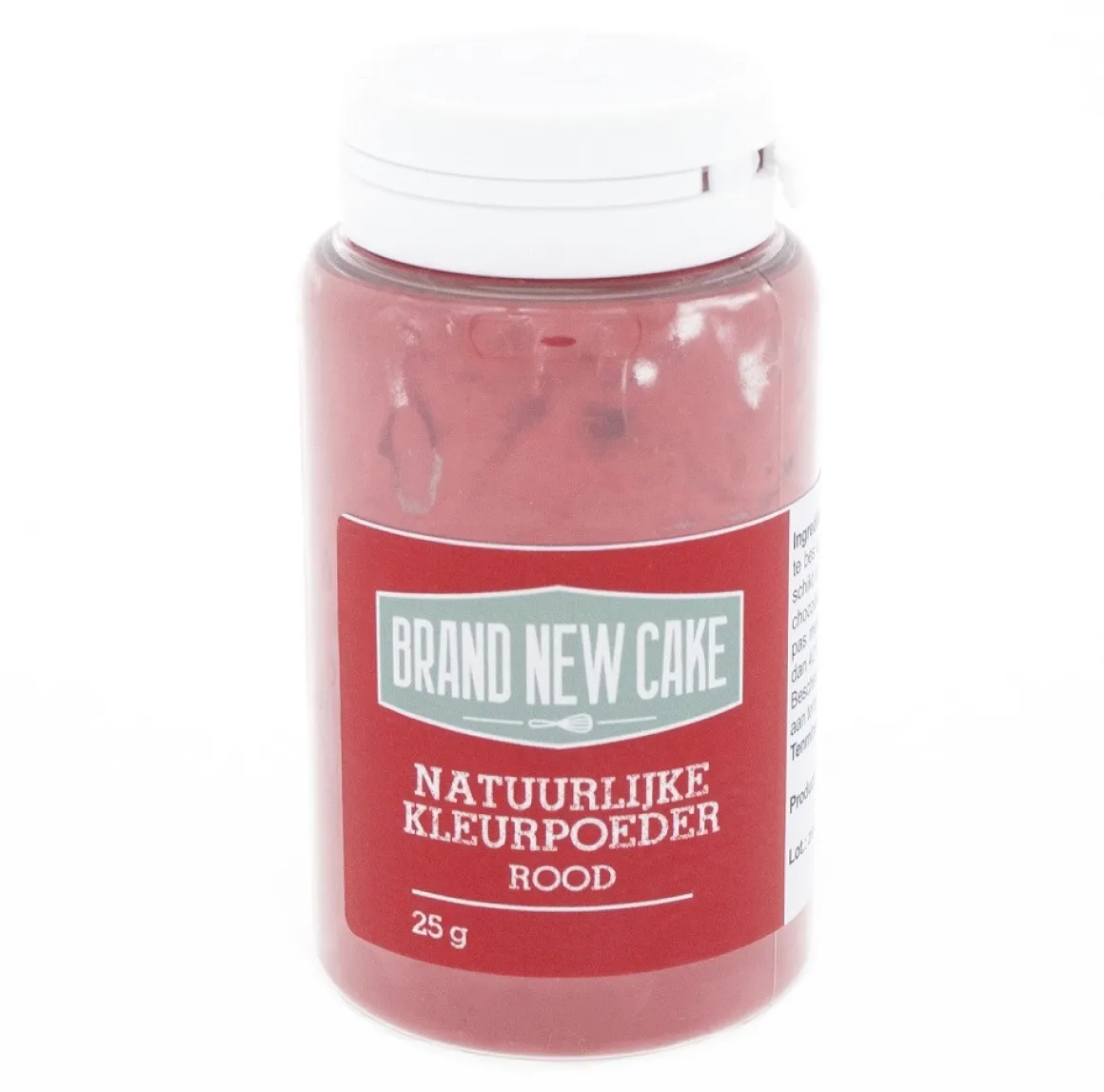 BrandNewCake Natuurlijke Kleurpoeder Rood 25g (vette massa)