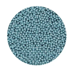 BrandNewCake Suikerparels Metallic Blauw 4mm 80gr.
