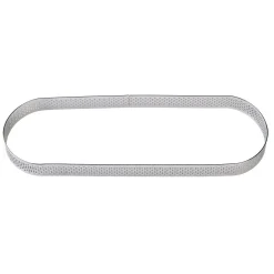 BrandNewCake Taartring RVS Ovaal Geperforeerd 27x8x2cm**