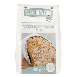 BrandNewCake Vezelrijk Broodmix 400g. Glutenvrij