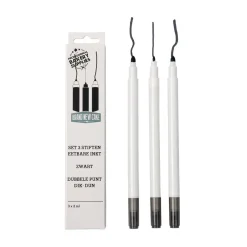 BrandNewCake Zwarte Stiften eetbare inkt set/3