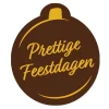 Callebaut Chocoladedecoratie Kerstbal Prettige Feestd. 252s
