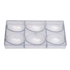 Chocolade Holvorm Chocolate World Ei Facet (6x) 86x56x30mm