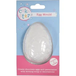 Chocolade Holvorm Ei gebroken Set/2 Klein 8,7x6x2,9cm