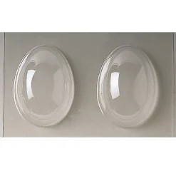 Chocolade Holvorm Pasen Half-Ei Glad (2x) 12,5x9,4x4,4cm.