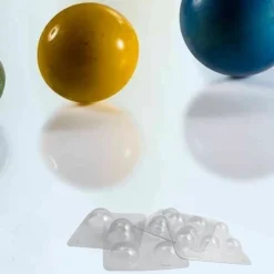 Chocolade Holvormen halve bol set/16 (Ø5 t/m Ø9cm)