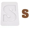 Chocoladebloklettervorm 200 gr. Letter S