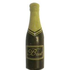 Chocoladedecoratie Champagnefles 96 stuks