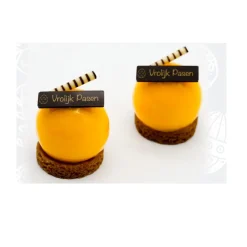 Chocoladedecoratie Vrolijk Pasen Goud 182 stuks