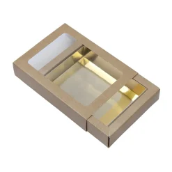 Chocoladeletterdoos Klein GK1 Kraft / Goud 3st