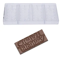 Chocolademal Chocolate World Tablet Happy Birthday (4x)
