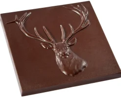 Chocolademal Chocolate World Tablet Hert (2x) 8,5x8,5cm