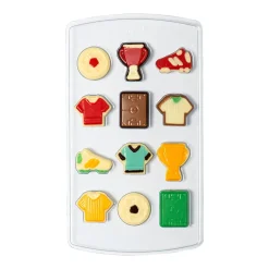 Chocolademal Kit Voetbal (12) (Incl. zakjes en stickers)
