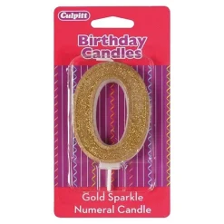 Culpitt Cijferkaars #0 Goud met Glitter