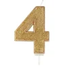 Culpitt Cijferkaars #4 Goud met Glitter