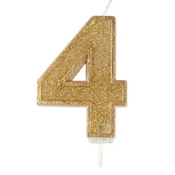 Culpitt Cijferkaars #4 Goud met Glitter