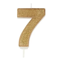 Culpitt Cijferkaars #7 Goud met Glitter