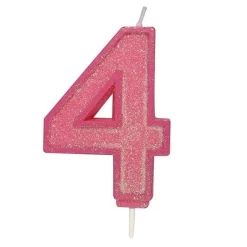 Culpitt Cijferkaars #4 Roze met Glitter