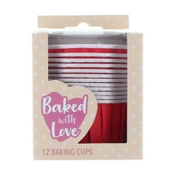 Culpitt Cupcake Vormpjes Rood 50mm 12st.