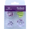 Culpitt Suikerdecoratie Bloemen en Bladeren Lila 16st.