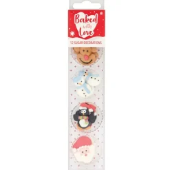 Culpitt Suikerdecoratie Kerst Vrienden 25mm 12st.