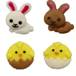 Culpitt Suikerdecoratie Konijn en Kuiken 12st.