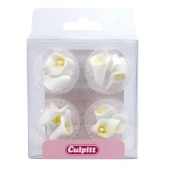 Culpitt Suikerdecoratie Witte Lelies 12st.