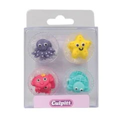 Culpitt Suikerdecoratie Zeedieren 12st.