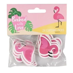 Culpitt Taartdecoratie Prikkers Flamingo 80mm 24st.