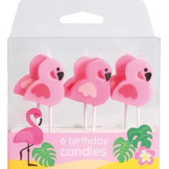 Culpitt Taartkaarsjes Flamingo 6st.