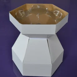 Cupcake Doos Boeket Wit Ø18x19cm