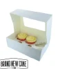 Cupcake Doosje 6 / 12 MINI Wit (incl. tray-venster) 25st.