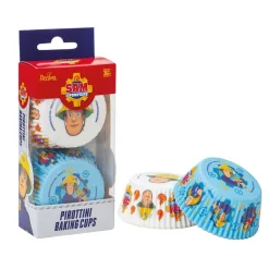 Cupcake Vormpjes Brandweerman Sam #1 Ø50x32(h)mm 36 stuks